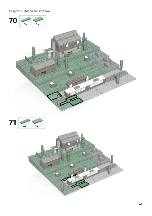 Booklet page 48: Build steps