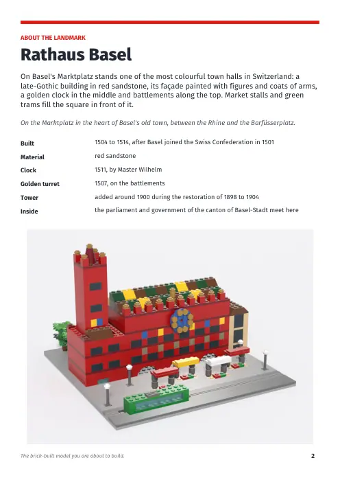Booklet page 2: About the landmark
