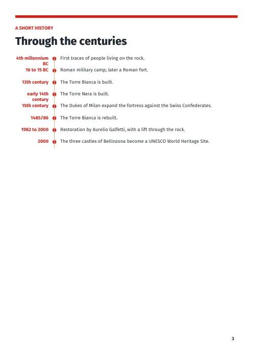 Booklet page 3: A short history