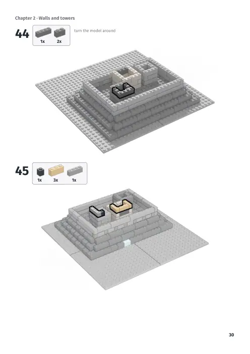 Booklet page 30: Build steps