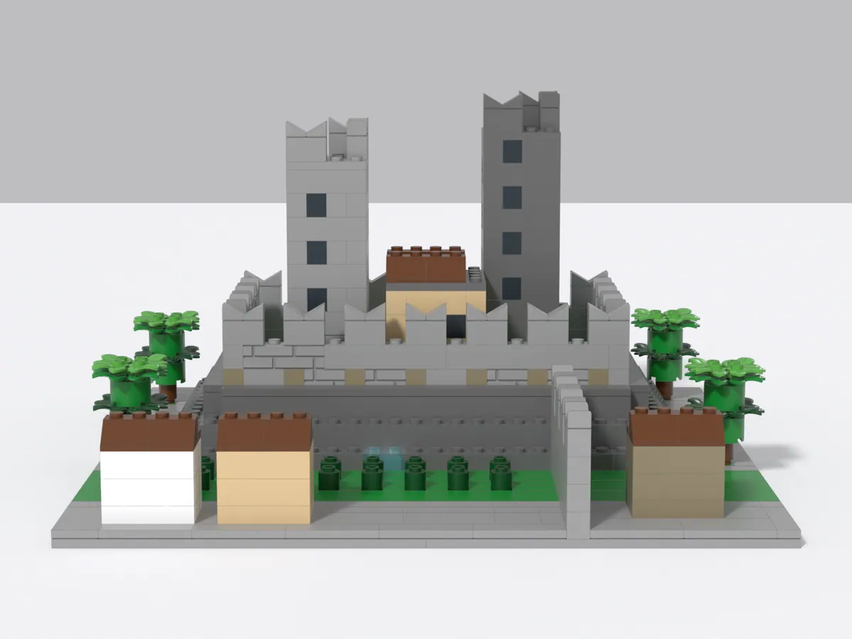 Castelgrande model, front