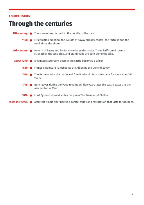Booklet page 3: A short history