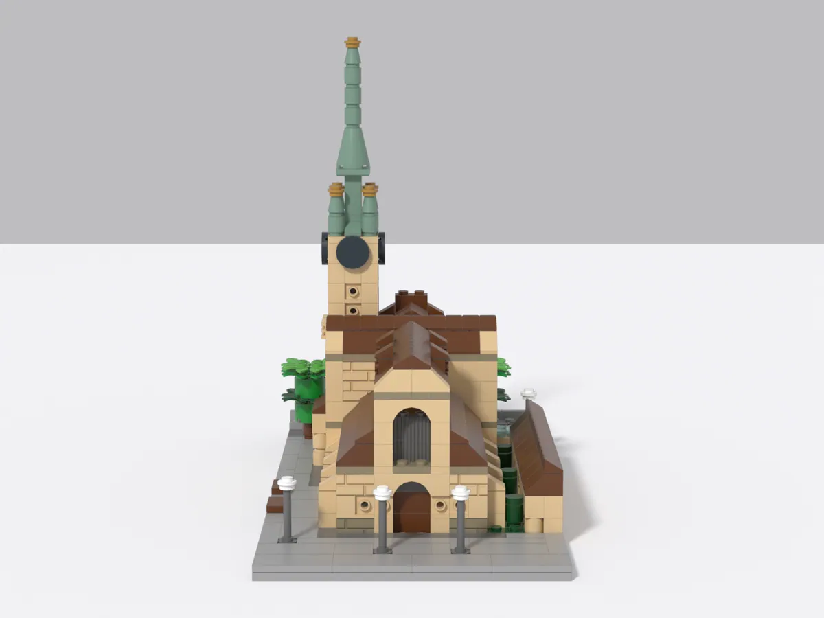 Fraumünster model, front
