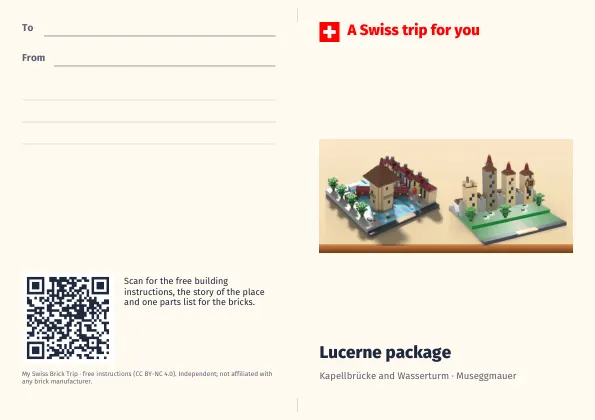 Gift card for Lucerne package