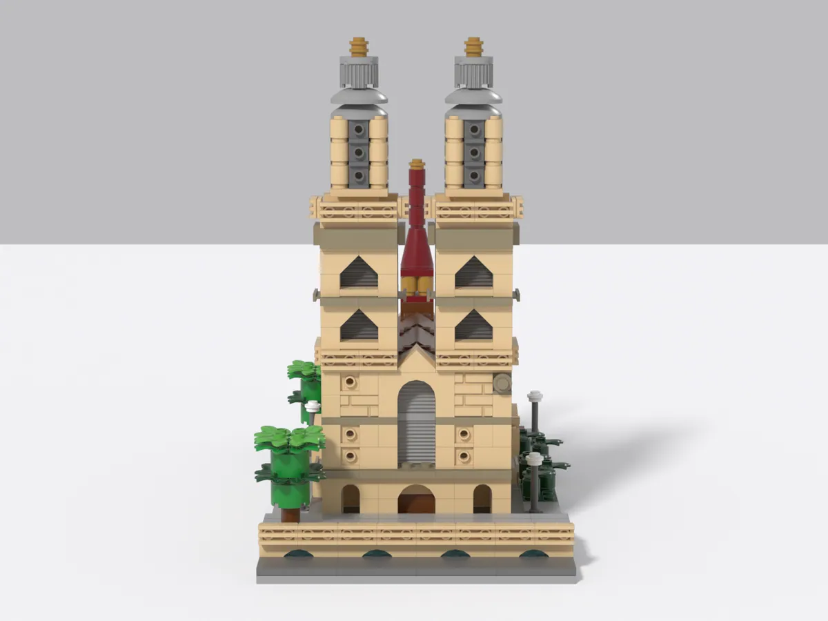 Grossmünster model, front