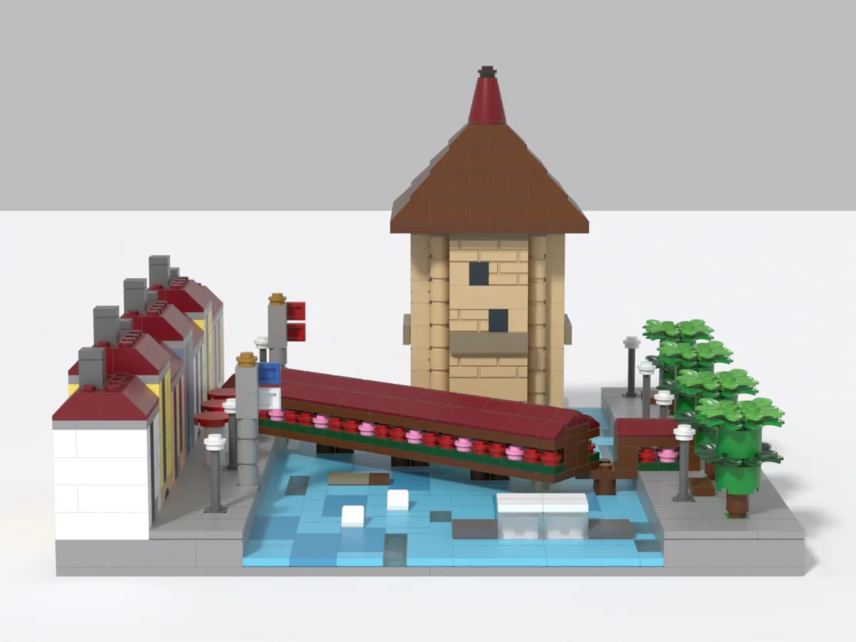 Kapellbrücke and Wasserturm model, front