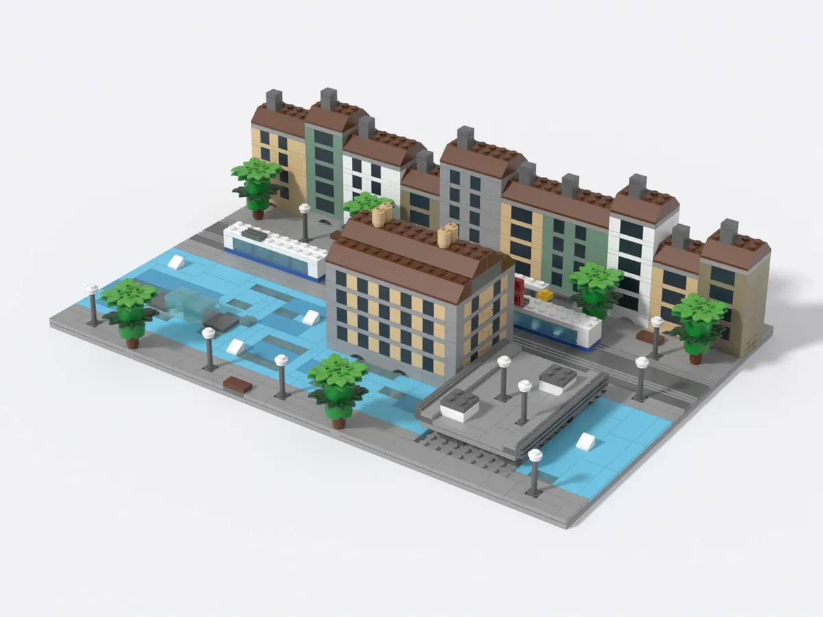 Limmatquai and Rathaus model, front right
