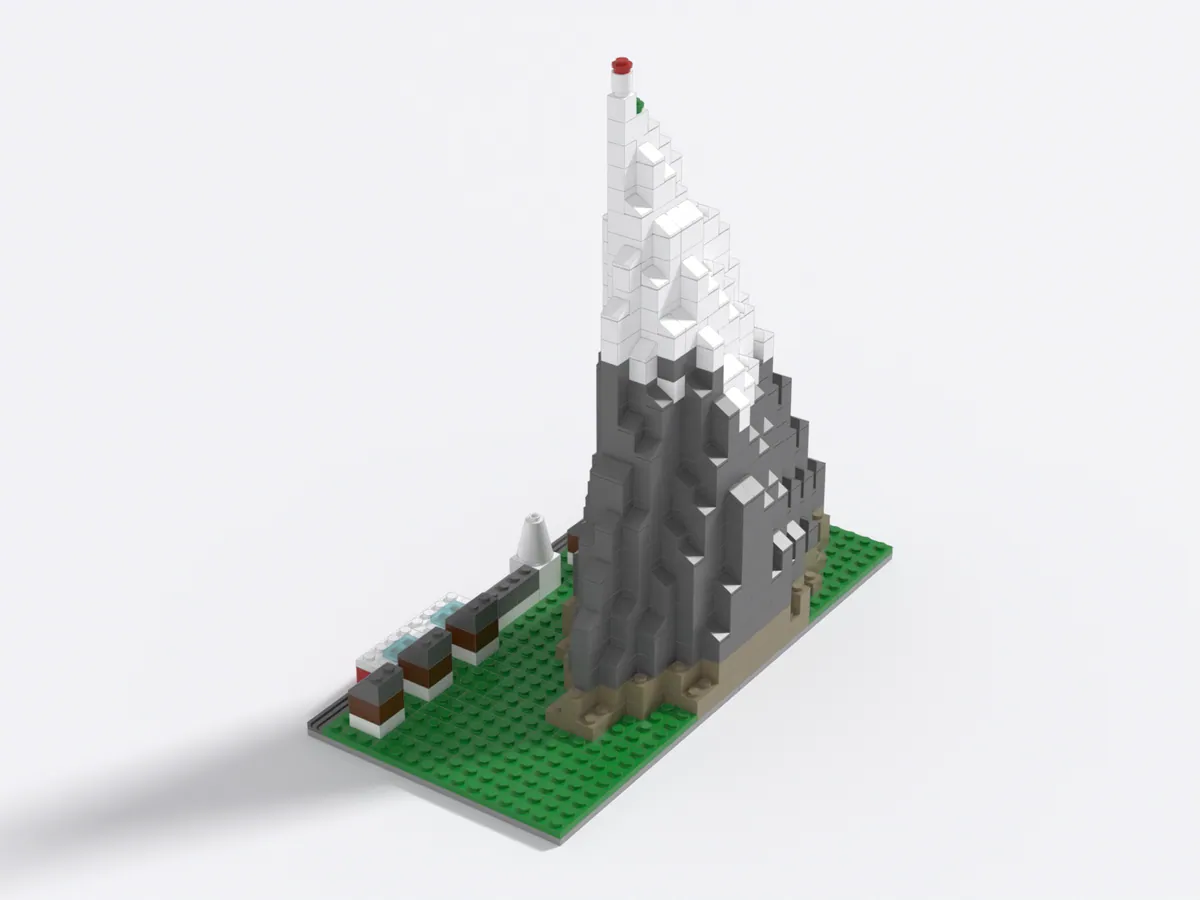 Matterhorn model, back left
