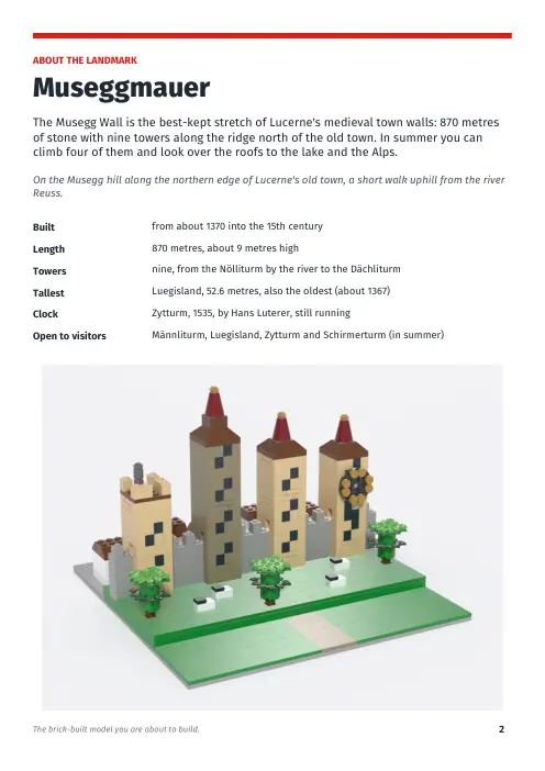 Booklet page 2: About the landmark