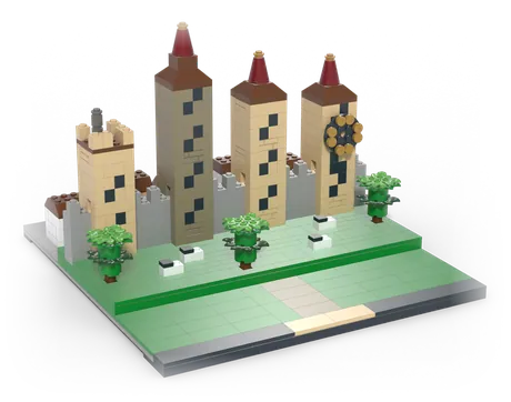 Brick-built model of the Museggmauer