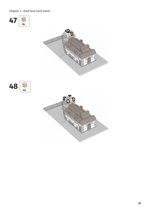 Booklet page 27: Build steps