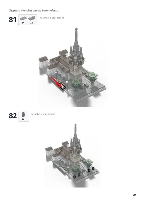 Booklet page 50: Build steps