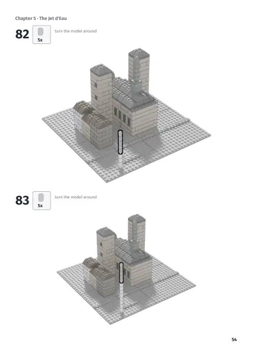 Booklet page 54: Build steps